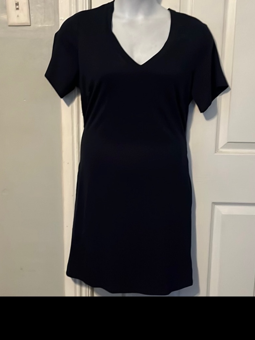 NWT Marybelle Classic Navy V-Neck Women's Short Sleeve Dress